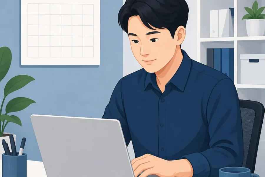 2026년 10월 개인 일반과세자 부가세 예정고지를 온라인으로 확인하는 모습