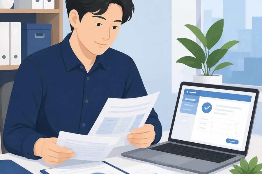 8월 인적용역 기타소득 간이지급명세서 홈택스 제출을 준비하는 사업자